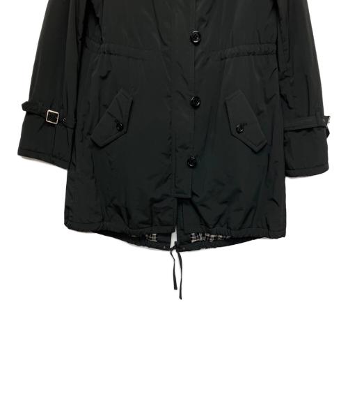 BURBERRY BLUE LABEL（バーバリーロンドンブルーレーベル）BURBERRY BLUE LABEL (バーバリーロンドンブルーレーベル) ショートモッズコート ブラック サイズ:40の古着・服飾アイテム