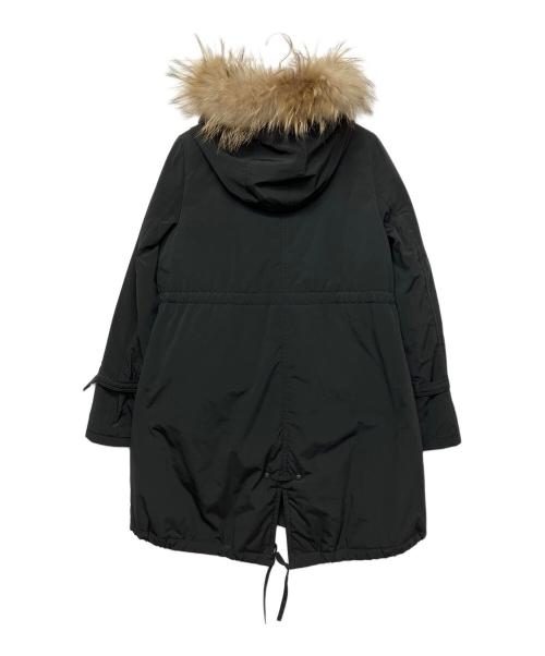 BURBERRY BLUE LABEL（バーバリーロンドンブルーレーベル）BURBERRY BLUE LABEL (バーバリーロンドンブルーレーベル) ショートモッズコート ブラック サイズ:40の古着・服飾アイテム