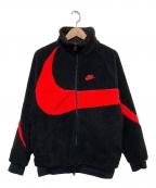 NIKEナイキ）の古着「リバーシブルブルゾン」｜ブラック×レッド