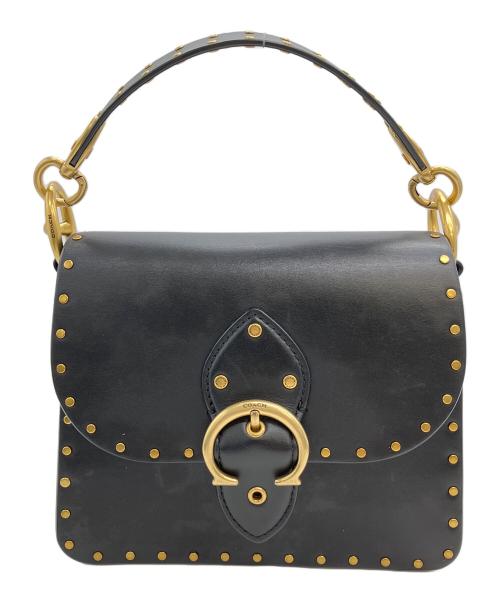 COACH（コーチ）COACH (コーチ) レザー2WAYバッグ ブラックの古着・服飾アイテム