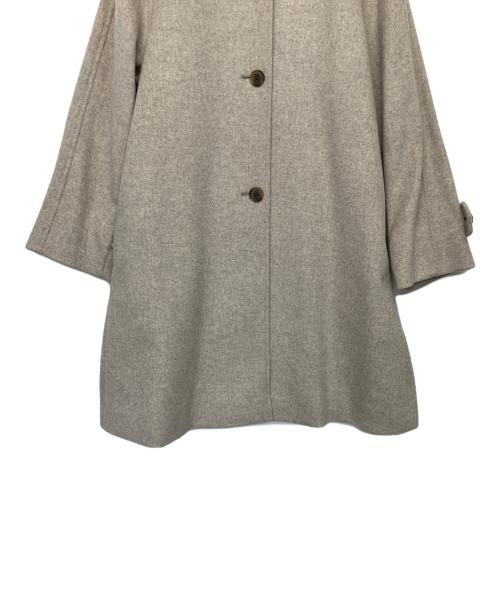 BEAUTY&YOUTH（ビューティーアンドユース）BEAUTY&YOUTH (ビューティーアンドユース) メルトンビーバーノーカラーフレアコート ベージュ サイズ:Sの古着・服飾アイテム