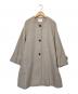 BEAUTY&YOUTH（ビューティーアンドユース）の古着「メルトンビーバーノーカラーフレアコート」｜ベージュ