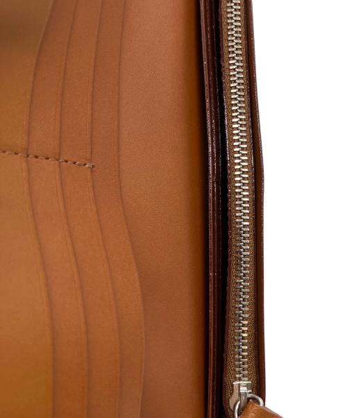 土屋鞄（ツチヤカバン）土屋鞄 (ツチヤカバン) コートバン長財布 グリーン×ブラウンの古着・服飾アイテム