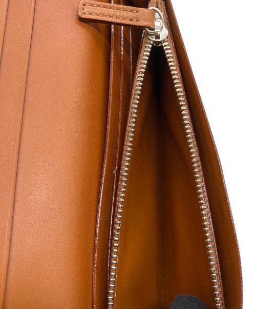 土屋鞄（ツチヤカバン）土屋鞄 (ツチヤカバン) コートバン長財布 グリーン×ブラウンの古着・服飾アイテム