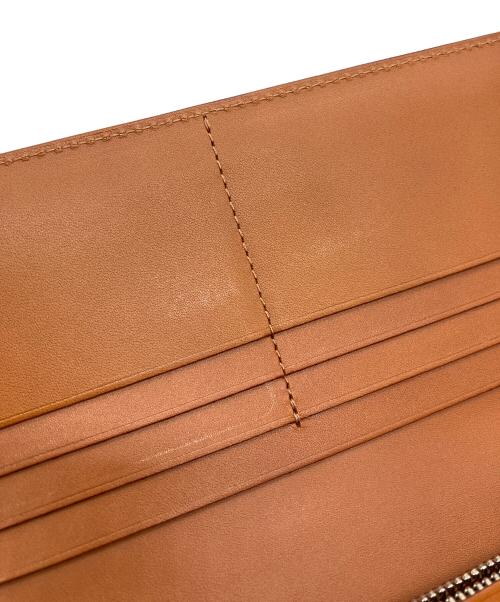 土屋鞄（ツチヤカバン）土屋鞄 (ツチヤカバン) コートバン長財布 グリーン×ブラウンの古着・服飾アイテム