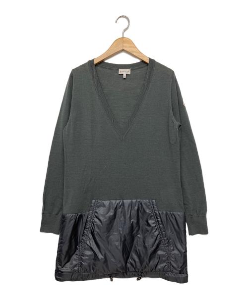 MONCLER（モンクレール）MONCLER (モンクレール) 薄手ニット グレー サイズ:Sの古着・服飾アイテム