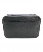 COACHコーチ）の古着「シグネチャー クラッチバッグ」｜ブラック