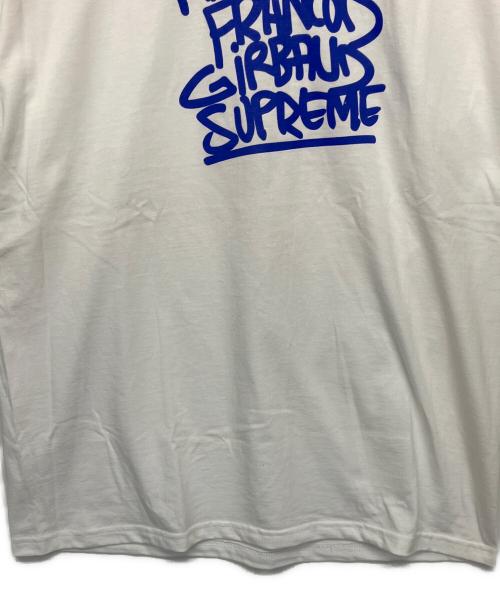 SUPREME（シュプリーム）SUPREME (シュプリーム) プリントTシャツ ホワイト×ブルー サイズ:L　の古着・服飾アイテム