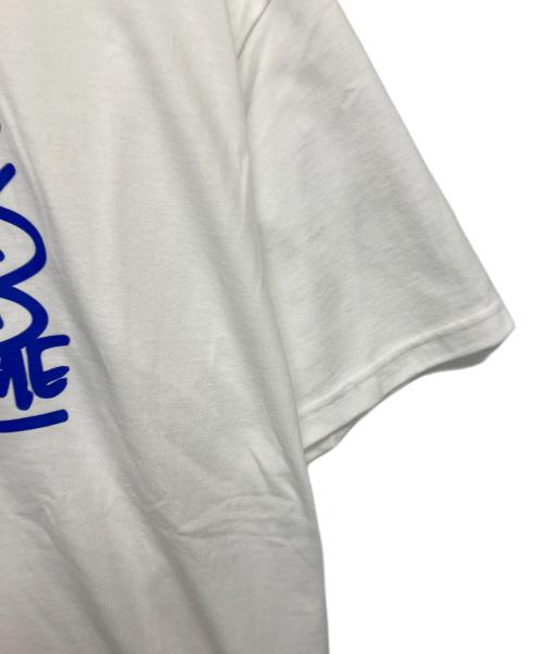 SUPREME（シュプリーム）SUPREME (シュプリーム) プリントTシャツ ホワイト×ブルー サイズ:L　の古着・服飾アイテム