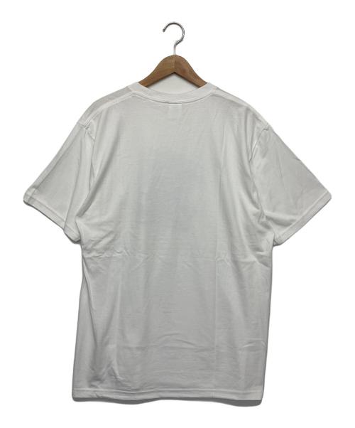 SUPREME（シュプリーム）SUPREME (シュプリーム) プリントTシャツ ホワイト×ブルー サイズ:L　の古着・服飾アイテム