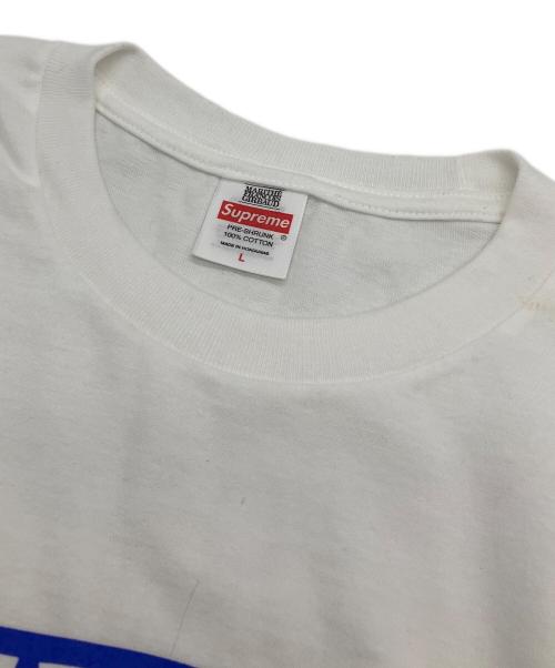SUPREME（シュプリーム）SUPREME (シュプリーム) プリントTシャツ ホワイト×ブルー サイズ:L　の古着・服飾アイテム