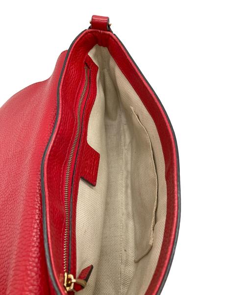 GUCCI（グッチ）GUCCI (グッチ) ソーホー チェーンショルダーバッグ レッドの古着・服飾アイテム