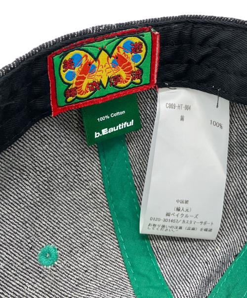 b.Eautiful（ビービューティフル）b.Eautiful (ビービューティフル) デニムキャップ ブラックの古着・服飾アイテム