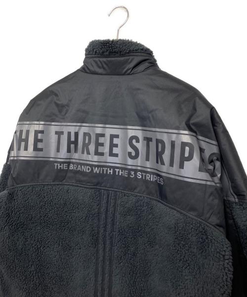 adidas（アディダス）adidas (アディダス) ボアジャケット ブラック サイズ:L　の古着・服飾アイテム