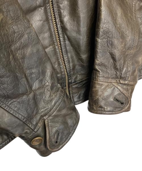 BANANA REPUBLIC（バナナリパブリック）BANANA REPUBLIC (バナナリパブリック) 80sレザージャケット ブラウン サイズ:Sの古着・服飾アイテム