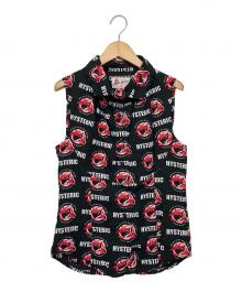 Hysteric Glamour（ヒステリックグラマー）の古着「ノースリーブシャツ」｜ブラック