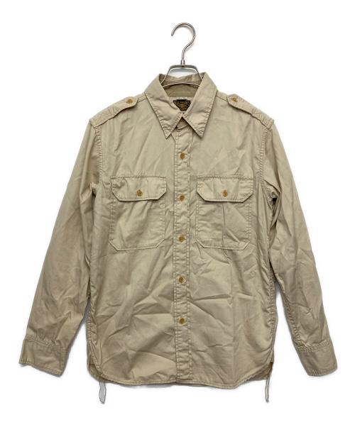 THE REAL McCOY'S（ザ・リアルマッコイズ）THE REAL McCOY'S (ザ・リアルマッコイズ) ARMY OFFICER'S　長袖シャツ　 ベージュ サイズ:UK32の古着・服飾アイテム