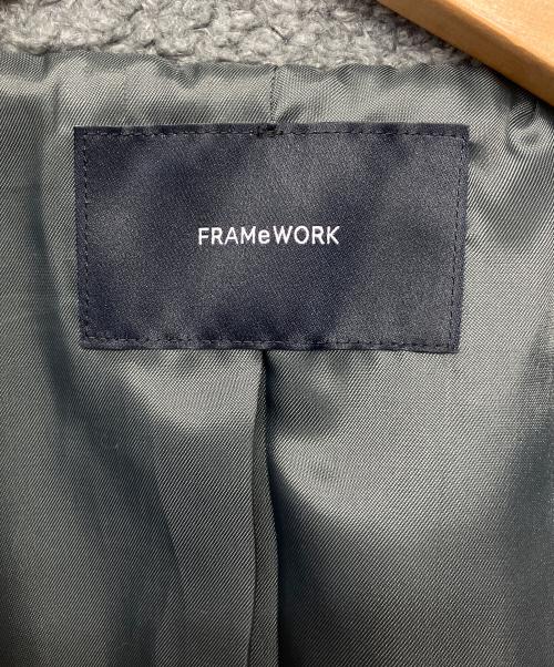FRAMeWORK（フレームワーク）FRAMeWORK (フレームワーク) ボアコート グレー サイズ:36の古着・服飾アイテム