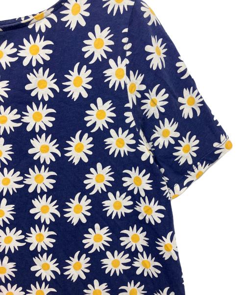 marimekko（マリメッコ）marimekko (マリメッコ) RAKASTAA EI RAKASTA SITRIINI DRESS　半袖ワンピース ブルー サイズ:Mの古着・服飾アイテム