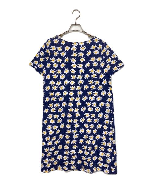 marimekko（マリメッコ）marimekko (マリメッコ) RAKASTAA EI RAKASTA SITRIINI DRESS　半袖ワンピース ブルー サイズ:Mの古着・服飾アイテム