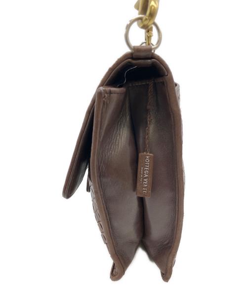 BOTTEGA VENETA（ボッテガベネタ）BOTTEGA VENETA (ボッテガベネタ) イントレチャート　ショルダーバッグ ブラウンの古着・服飾アイテム