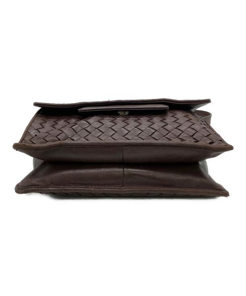 BOTTEGA VENETA（ボッテガベネタ）BOTTEGA VENETA (ボッテガベネタ) イントレチャート　ショルダーバッグ ブラウンの古着・服飾アイテム