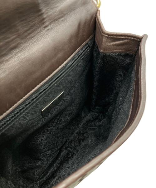 BOTTEGA VENETA（ボッテガベネタ）BOTTEGA VENETA (ボッテガベネタ) イントレチャート　ショルダーバッグ ブラウンの古着・服飾アイテム