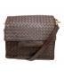 BOTTEGA VENETA（ボッテガベネタ）の古着「イントレチャート　ショルダーバッグ」｜ブラウン