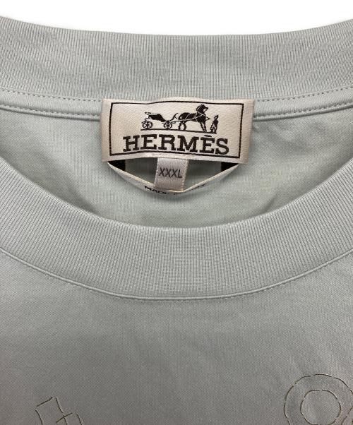 HERMES（エルメス）HERMES (エルメス) フラグメント・エクエストレス　半袖Tシャツ ライトグレー サイズ:３XL 未使用品の古着・服飾アイテム