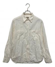 BUZZ RICKSON'S（バズリクソンズ）の古着「ホワイトシャンブレーワークシャツ　長袖シャツ」｜ホワイト