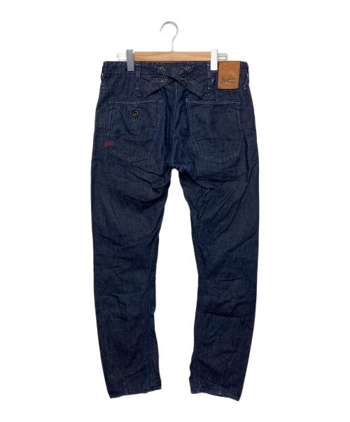 Denham（デンハム）Denham (デンハム) CROSS BACK　デニムパンツ インディゴ サイズ:83.5cm (W33)の古着・服飾アイテム