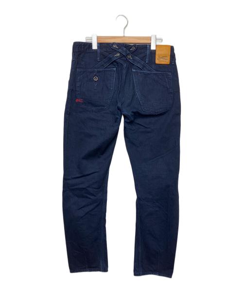 Denham（デンハム）Denham (デンハム) CROSS BACK　デニムパンツ インディゴ サイズ:83.5cm (W33)の古着・服飾アイテム