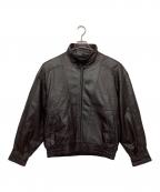 GIANNI VALENTINOジャンニバレンチノ）の古着「ラムレザージャケット」｜ブラウン