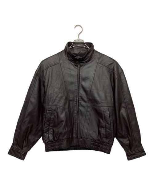 GIANNI VALENTINO（ジャンニバレンチノ）GIANNI VALENTINO (ジャンニバレンチノ) ラムレザージャケット ブラウン サイズ:Lの古着・服飾アイテム