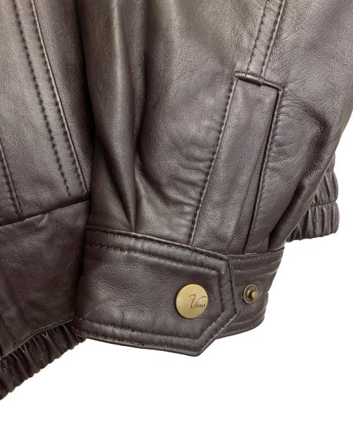 GIANNI VALENTINO（ジャンニバレンチノ）GIANNI VALENTINO (ジャンニバレンチノ) ラムレザージャケット ブラウン サイズ:Lの古着・服飾アイテム