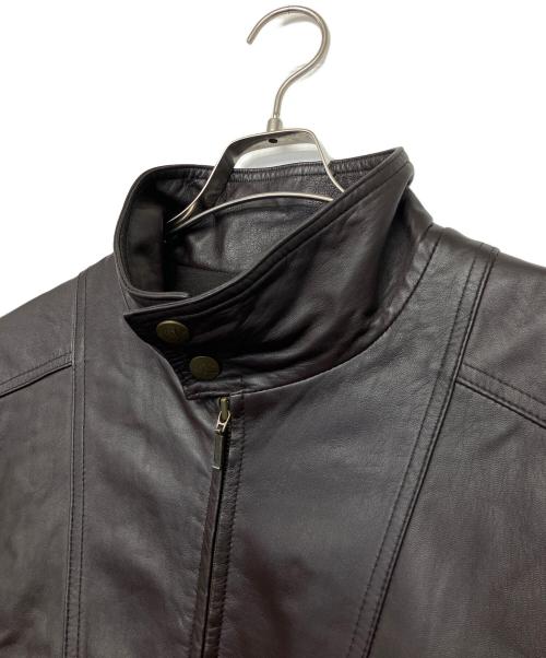 GIANNI VALENTINO（ジャンニバレンチノ）GIANNI VALENTINO (ジャンニバレンチノ) ラムレザージャケット ブラウン サイズ:Lの古着・服飾アイテム