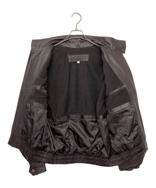 GIANNI VALENTINO（ジャンニバレンチノ）GIANNI VALENTINO (ジャンニバレンチノ) ラムレザージャケット ブラウン サイズ:Lの古着・服飾アイテム