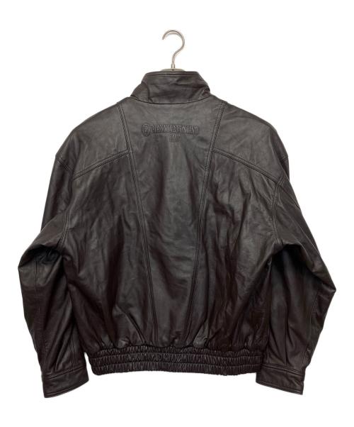 GIANNI VALENTINO（ジャンニバレンチノ）GIANNI VALENTINO (ジャンニバレンチノ) ラムレザージャケット ブラウン サイズ:Lの古着・服飾アイテム