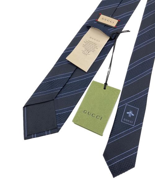 GUCCI（グッチ）GUCCI (グッチ) ネクタイ ネイビー サイズ:FREE 未使用品の古着・服飾アイテム