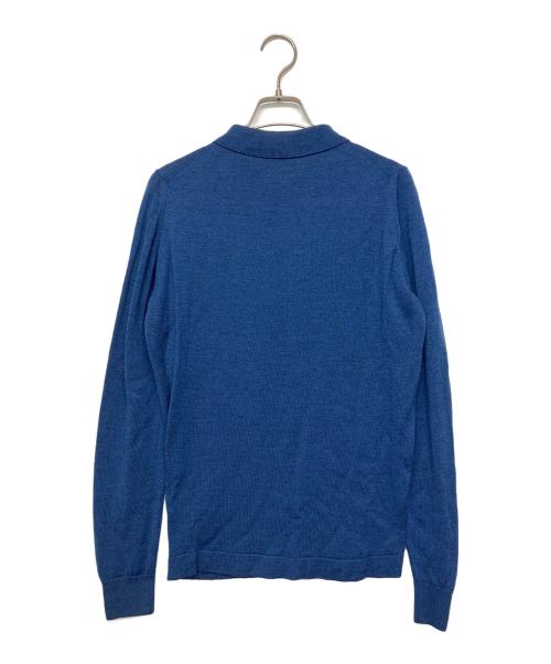 JOHN SMEDLEY（ジョンスメドレー）JOHN SMEDLEY (ジョンスメドレー) BEAUTY&YOUTH (ビューティーアンドユース) ニットポロシャツ ブルー サイズ:不明の古着・服飾アイテム