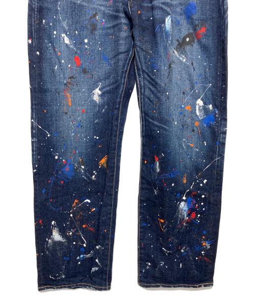 GLAMB by glamb（グラムバイグラム）GLAMB by glamb (グラムバイグラム) ペイントデニムパンツ インディゴ サイズ:1の古着・服飾アイテム
