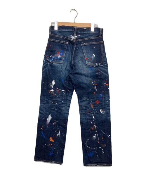 GLAMB by glamb（グラムバイグラム）GLAMB by glamb (グラムバイグラム) ペイントデニムパンツ インディゴ サイズ:1の古着・服飾アイテム
