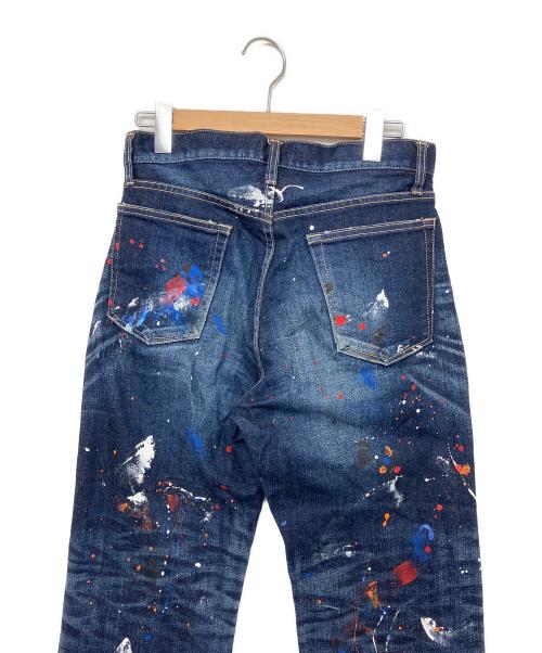 GLAMB by glamb（グラムバイグラム）GLAMB by glamb (グラムバイグラム) ペイントデニムパンツ インディゴ サイズ:1の古着・服飾アイテム
