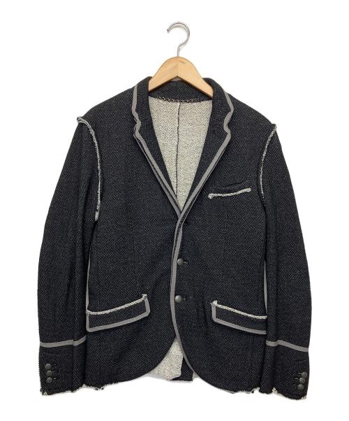 MIHARA YASUHIRO（ミハラヤスヒロ）MIHARA YASUHIRO (ミハラヤスヒロ) パイピングジャケット ブラック サイズ:44の古着・服飾アイテム