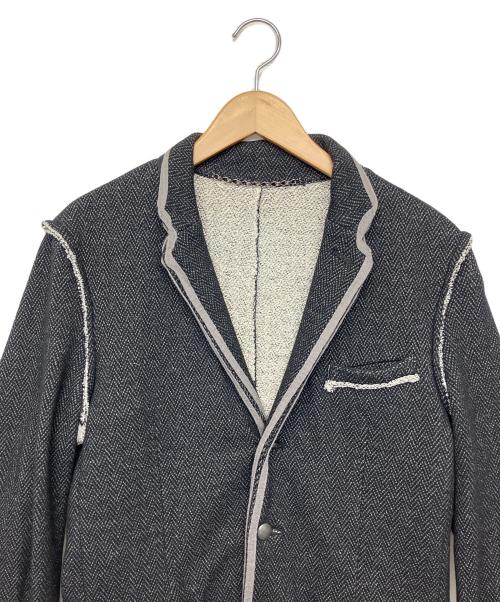 MIHARA YASUHIRO（ミハラヤスヒロ）MIHARA YASUHIRO (ミハラヤスヒロ) パイピングジャケット ブラック サイズ:44の古着・服飾アイテム