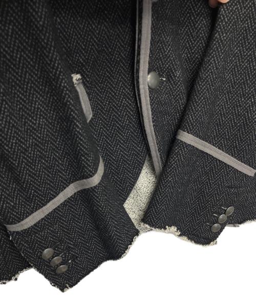 MIHARA YASUHIRO（ミハラヤスヒロ）MIHARA YASUHIRO (ミハラヤスヒロ) パイピングジャケット ブラック サイズ:44の古着・服飾アイテム