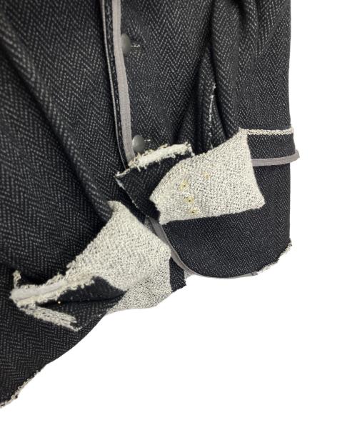 MIHARA YASUHIRO（ミハラヤスヒロ）MIHARA YASUHIRO (ミハラヤスヒロ) パイピングジャケット ブラック サイズ:44の古着・服飾アイテム