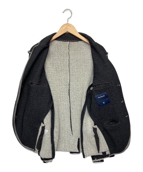 MIHARA YASUHIRO（ミハラヤスヒロ）MIHARA YASUHIRO (ミハラヤスヒロ) パイピングジャケット ブラック サイズ:44の古着・服飾アイテム