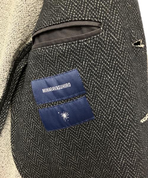 MIHARA YASUHIRO（ミハラヤスヒロ）MIHARA YASUHIRO (ミハラヤスヒロ) パイピングジャケット ブラック サイズ:44の古着・服飾アイテム