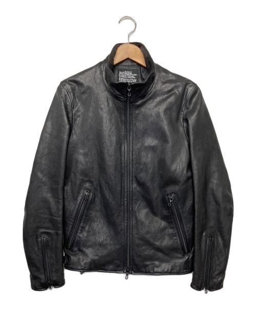 nano・universe（ナノ・ユニバース）nano・universe (ナノ・ユニバース) シングルライダースジャケット ブラック サイズ:Sの古着・服飾アイテム